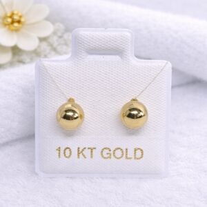 Ball Stud Dormilona Earrings 10K Mexican Gold - 5.3mm